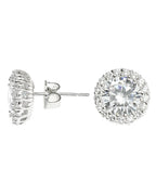 Classic Pave Round Earrings