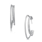 Triple Multi Shape Hoop Earrings
