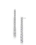 Round CZ Graduated Earrings