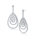 Triple Open Teardrop Earring