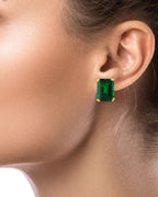 XL Emerald Stud Earring