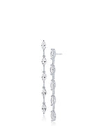 Marquise CZ Linear Drop Earrings