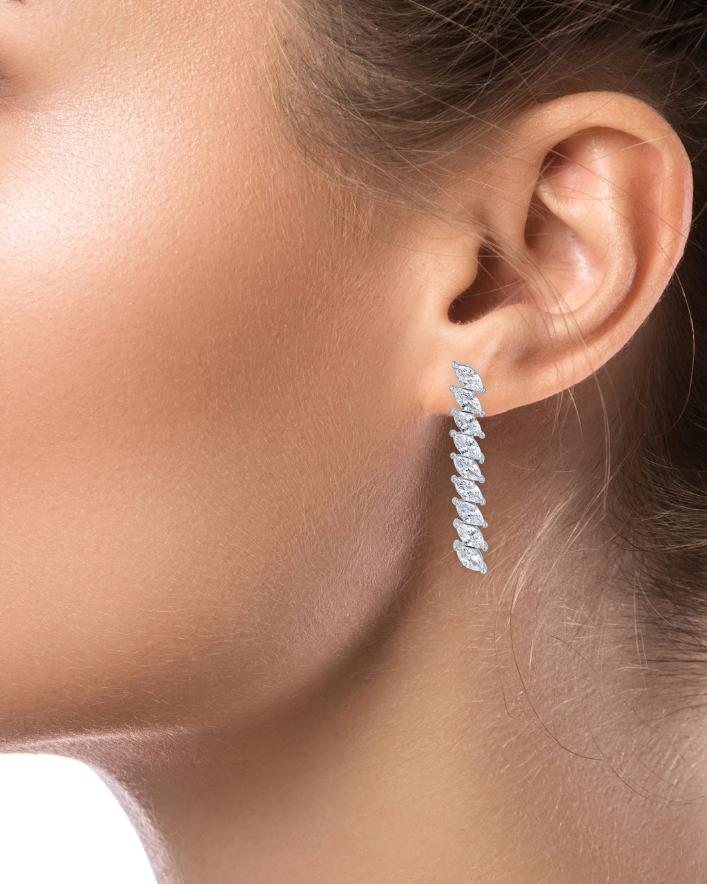 Marquise CZ Drop Earrings