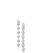 Linear Pear Drop Earrings
