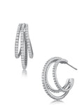 Petite Triple Hoop Earrings
