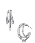 Petite Triple Hoop Earrings