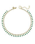 Emerald Baguette Necklace