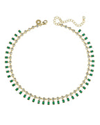 Emerald Baguette Necklace