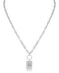 Rectangle Charm Necklace