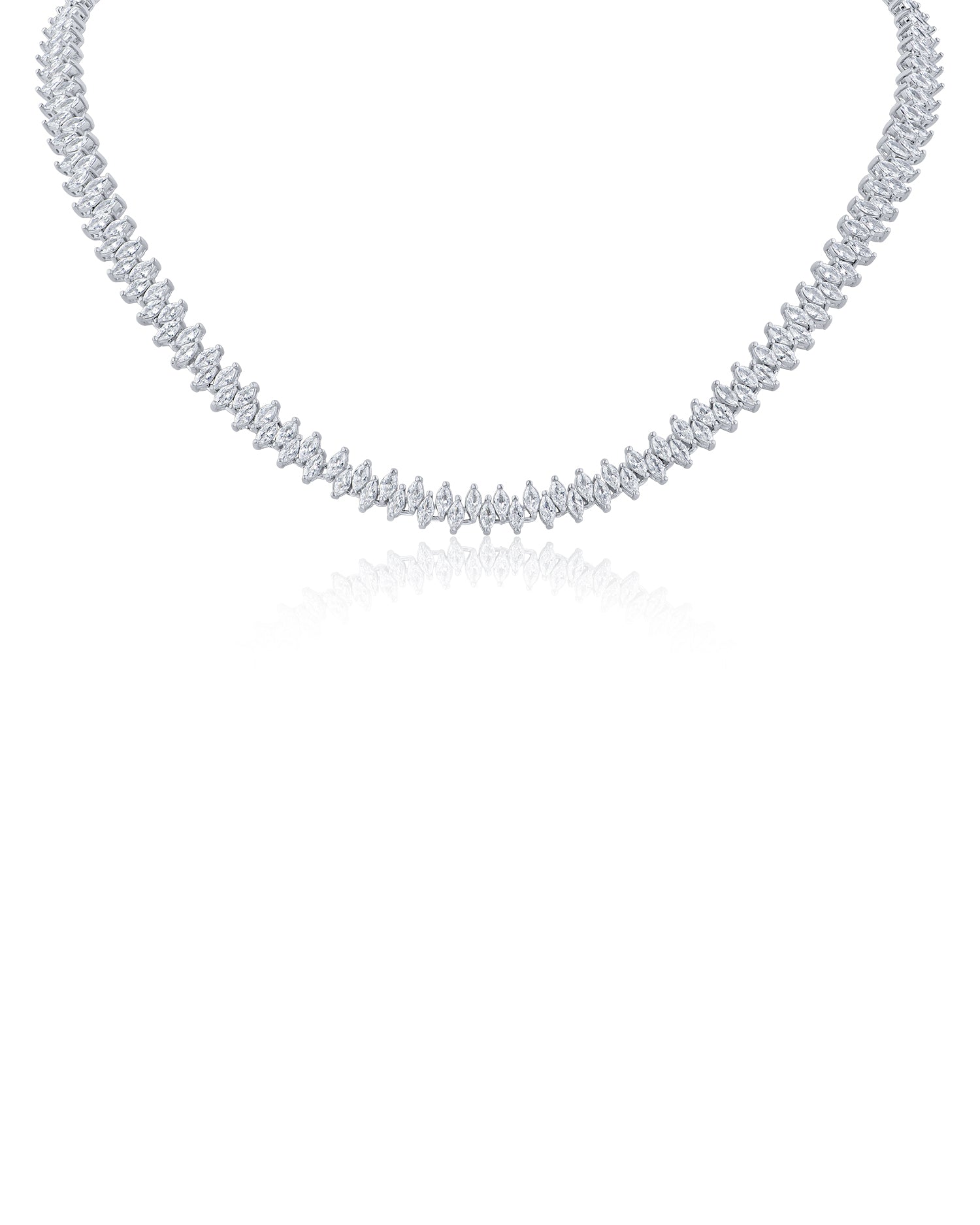 Alternating Marquise CZ Necklace