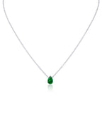Pear CZ Pendant Necklace
