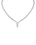Pear CZ Drop Necklace