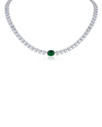Oval CZ Necklace