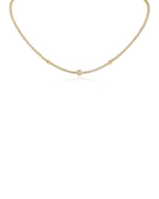 Bezel Station Tennis Necklace