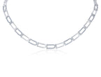 CZ Link Collar Necklace