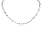 Marquise CZ Tennis Necklace