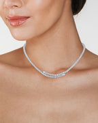 CZ Wrap Tennis Necklace