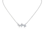 Multi Shape CZ Pendant Necklace