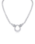 Pave Double Panther Necklace