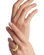 Round CZ Inlay Ring
