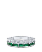 Double Baguette CZ Ring
