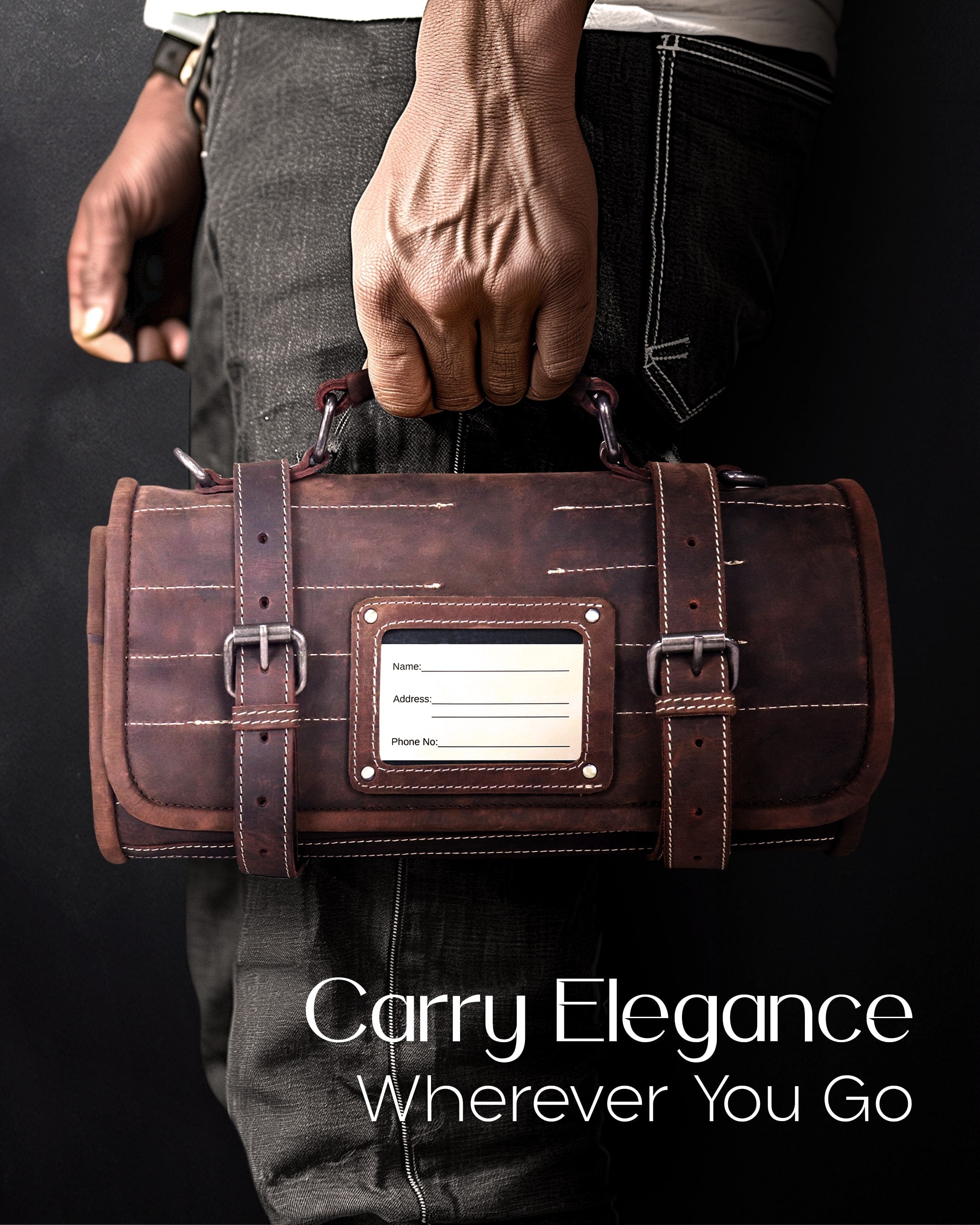 Leather Knife Bag
