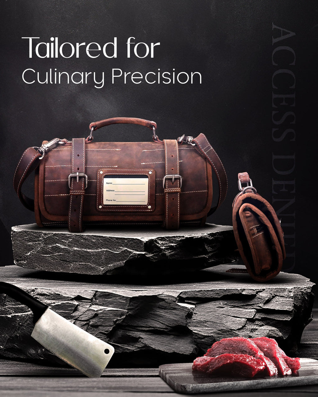 Leather Knife Bag