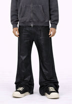 WIDEBOY WAXED FLARE DENIM