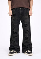 DARK DESTROYED DENIM