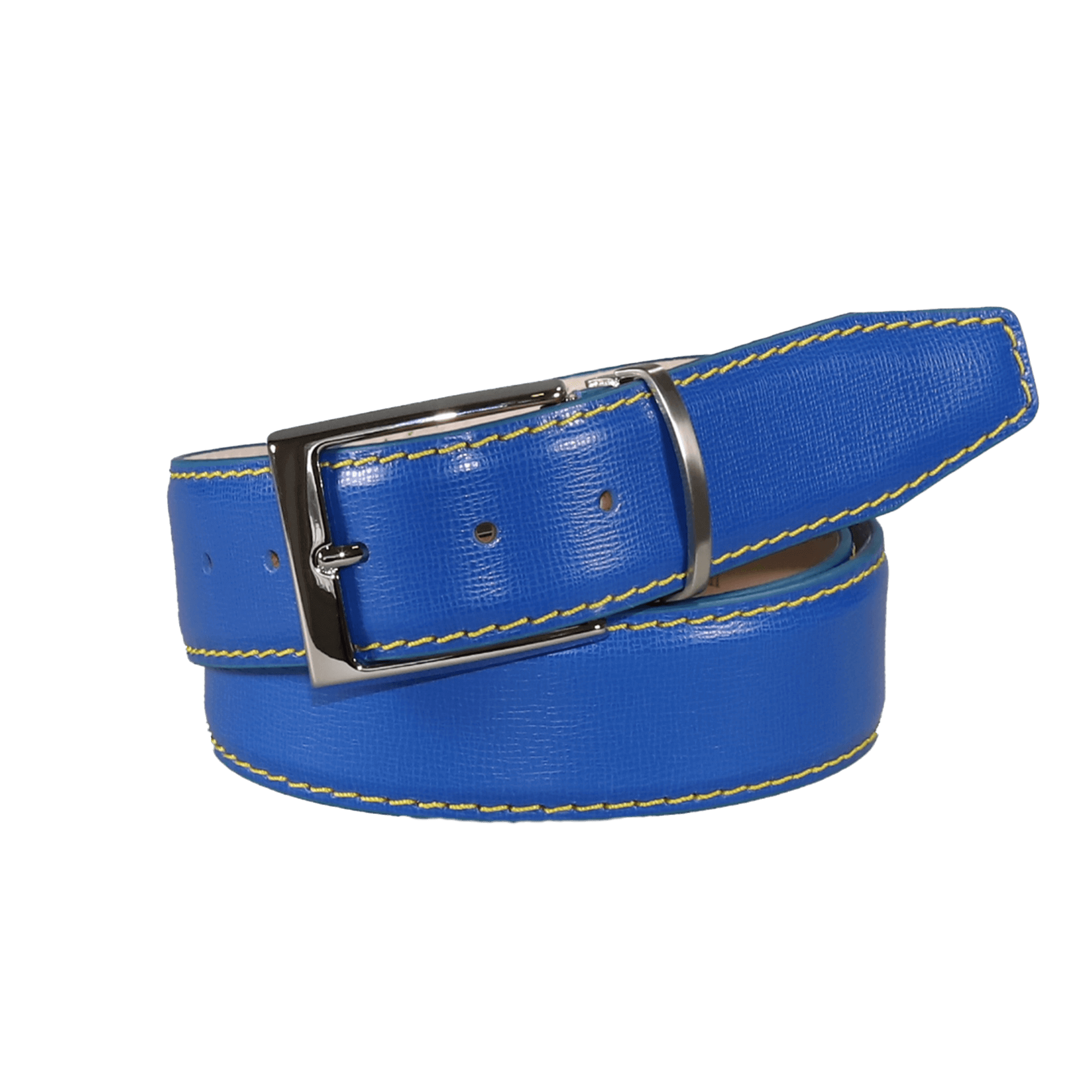Levi Blue Italian Calf Leather Belt