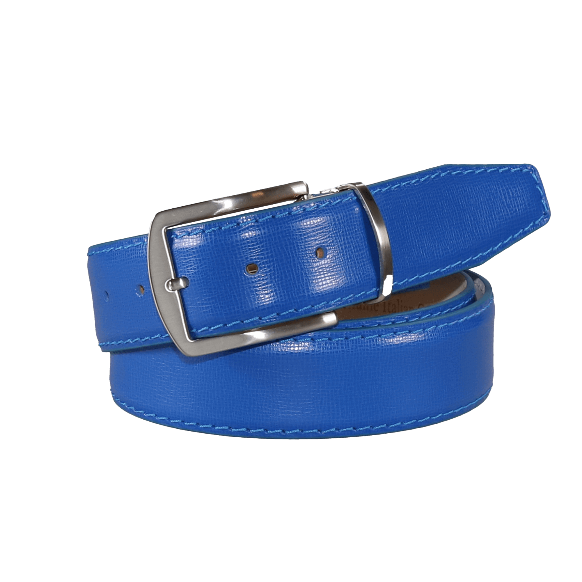 Levi Blue Italian Calf Leather Belt