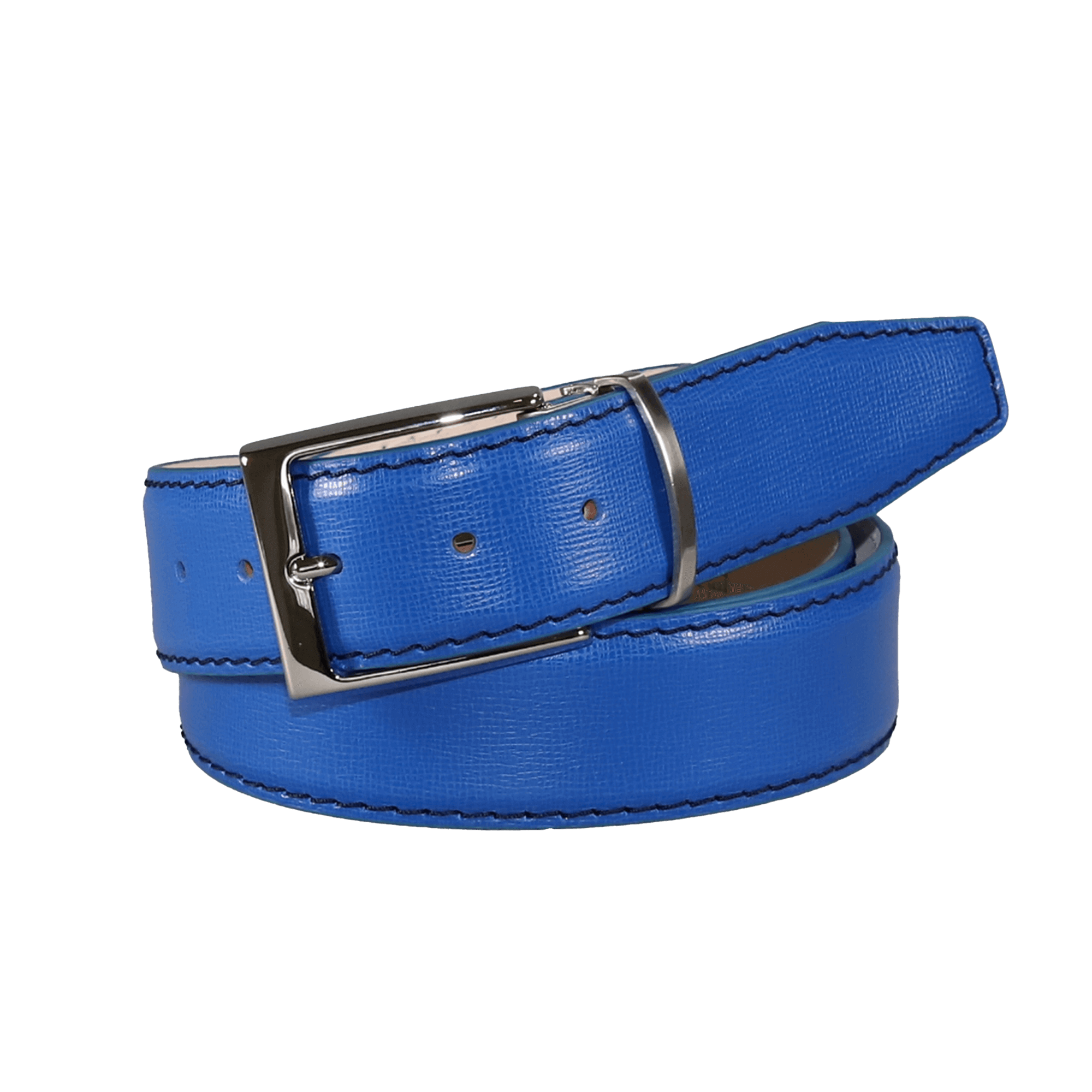 Levi Blue Italian Calf Leather Belt