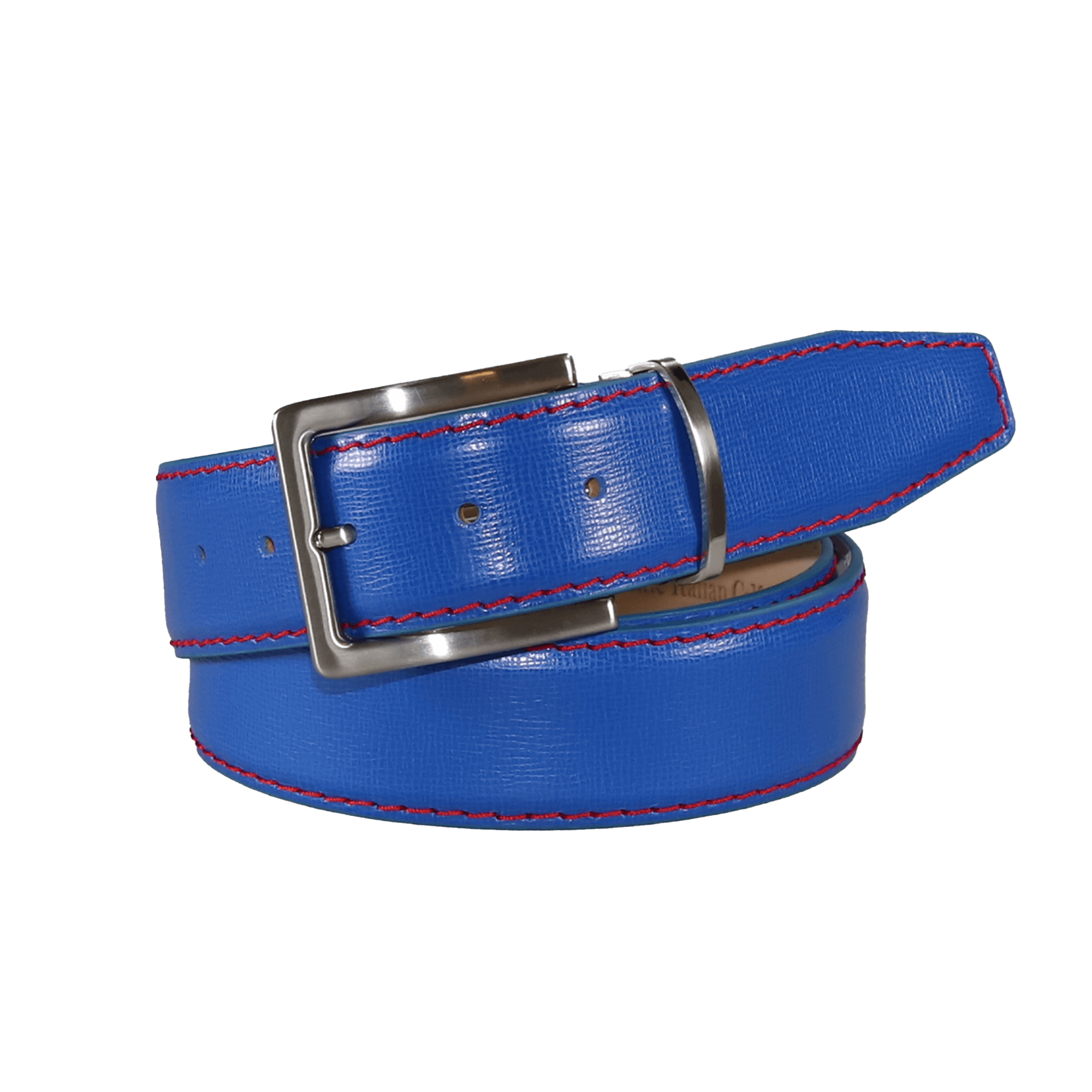 Levi Blue Italian Calf Leather Belt