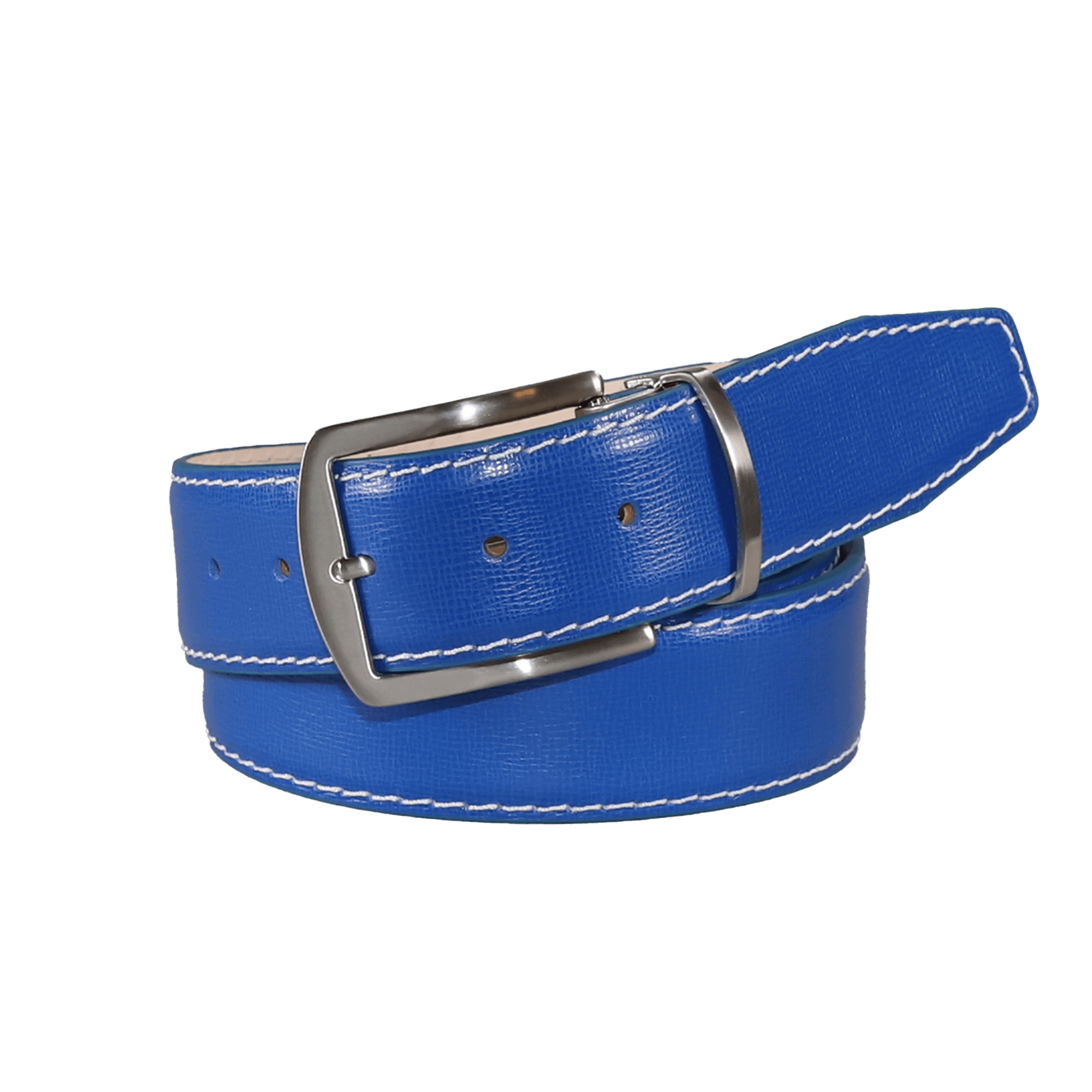 Levi Blue Italian Calf Leather Belt