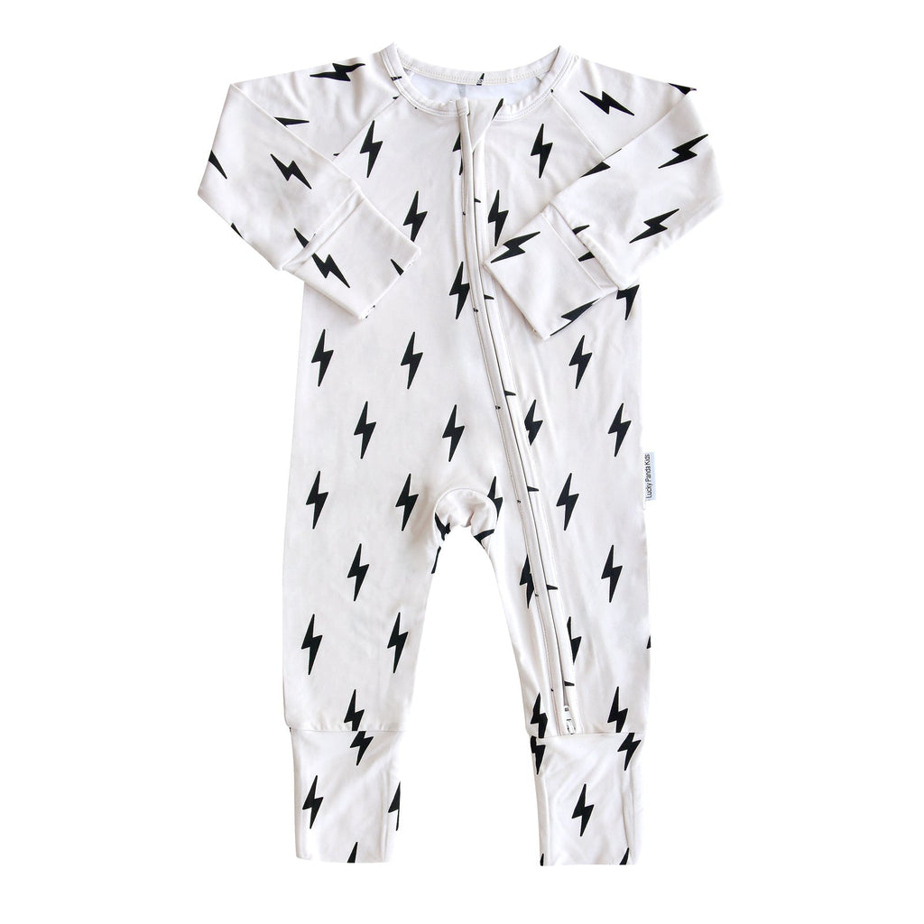 Bamboo Zip Romper | Little Bolt