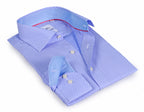 Long Sleeve Shirt with contract trimming // Dual cuffs //  contemporary fit - Final Sale