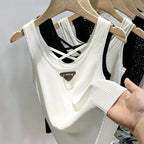 M-4XL Chic Tank Top Sleeveless Summer Korean Fashion Slim Women Aesthetic Camisole Free Shipping