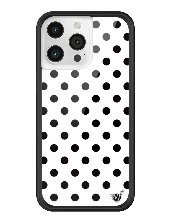 Polka Dot | White and Black iPhone Case