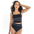Mini Ruffle Trim High Waist Bottoms
