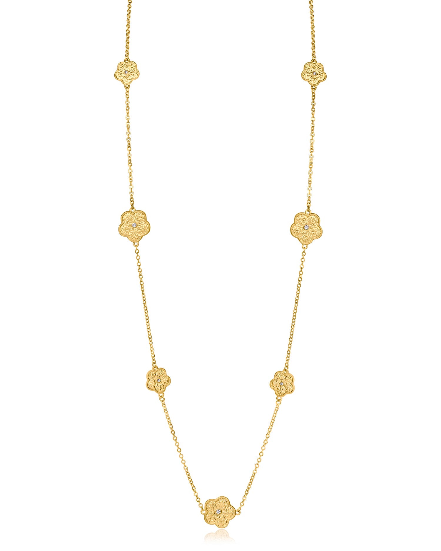 Clover Station Necklace
