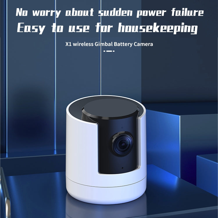 CAMSOY X1 Indoor Full HD 1080P WiFi Two Way Talk Pan and Tilt Camera (White)