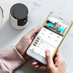 CAMSOY X1 Indoor Full HD 1080P WiFi Two Way Talk Pan and Tilt Camera (White)