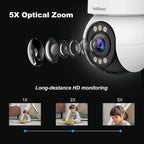 SriHome SH046 4.0 Million Pixels FHD Low Power Consumption Wireless Home Security Camera System (US Plug)