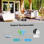 SriHome SH046 4.0 Million Pixels FHD Low Power Consumption Wireless Home Security Camera System (UK Plug)