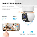 SriHome SH046 4.0 Million Pixels FHD Low Power Consumption Wireless Home Security Camera System (US Plug)