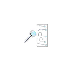 Solid 14K White Gold 2mm Synthetic Opal Nose Ring