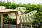 Nassau 5 Piece Square Dining Set – Sage Green Social Plastic®