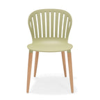 Nassau Side Chair In Sage Green Social Plastic® - 2pc