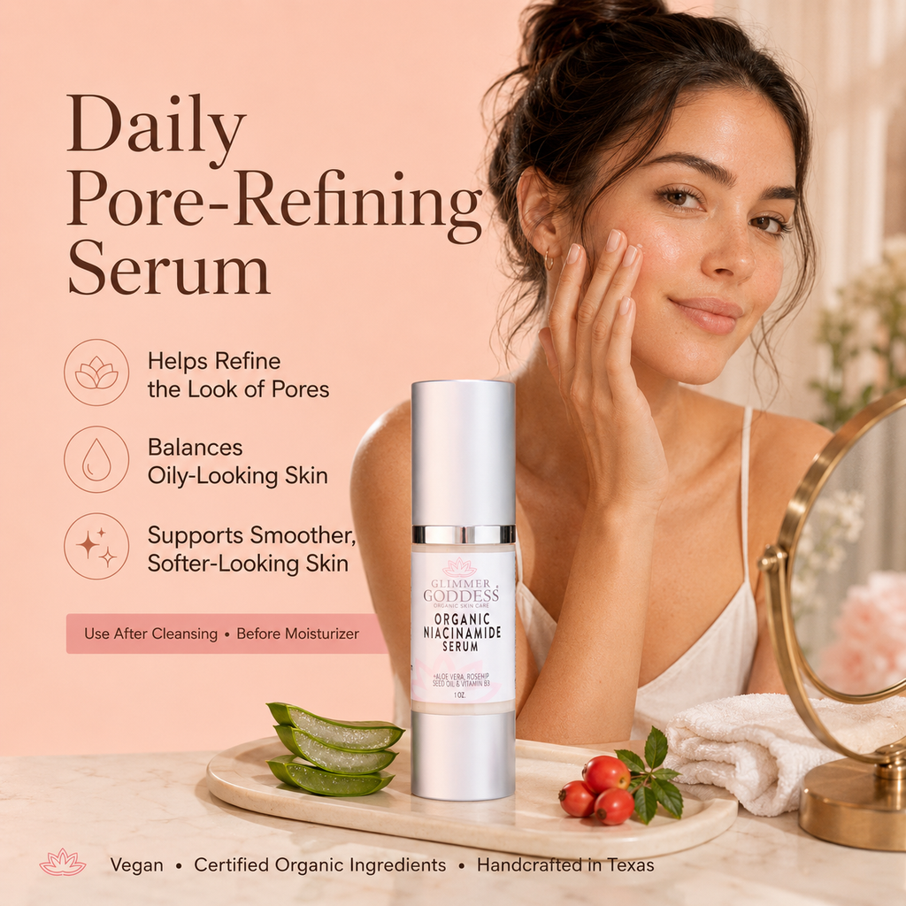 Organic Niacinamide Serum 5% – Pore Minimizer & Anti-Aging Treatment