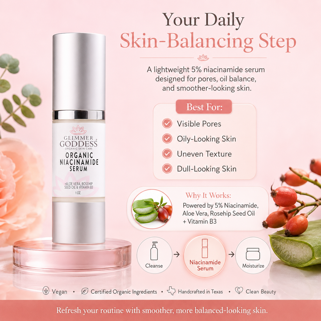 Organic Niacinamide Serum 5% – Pore Minimizer & Anti-Aging Treatment